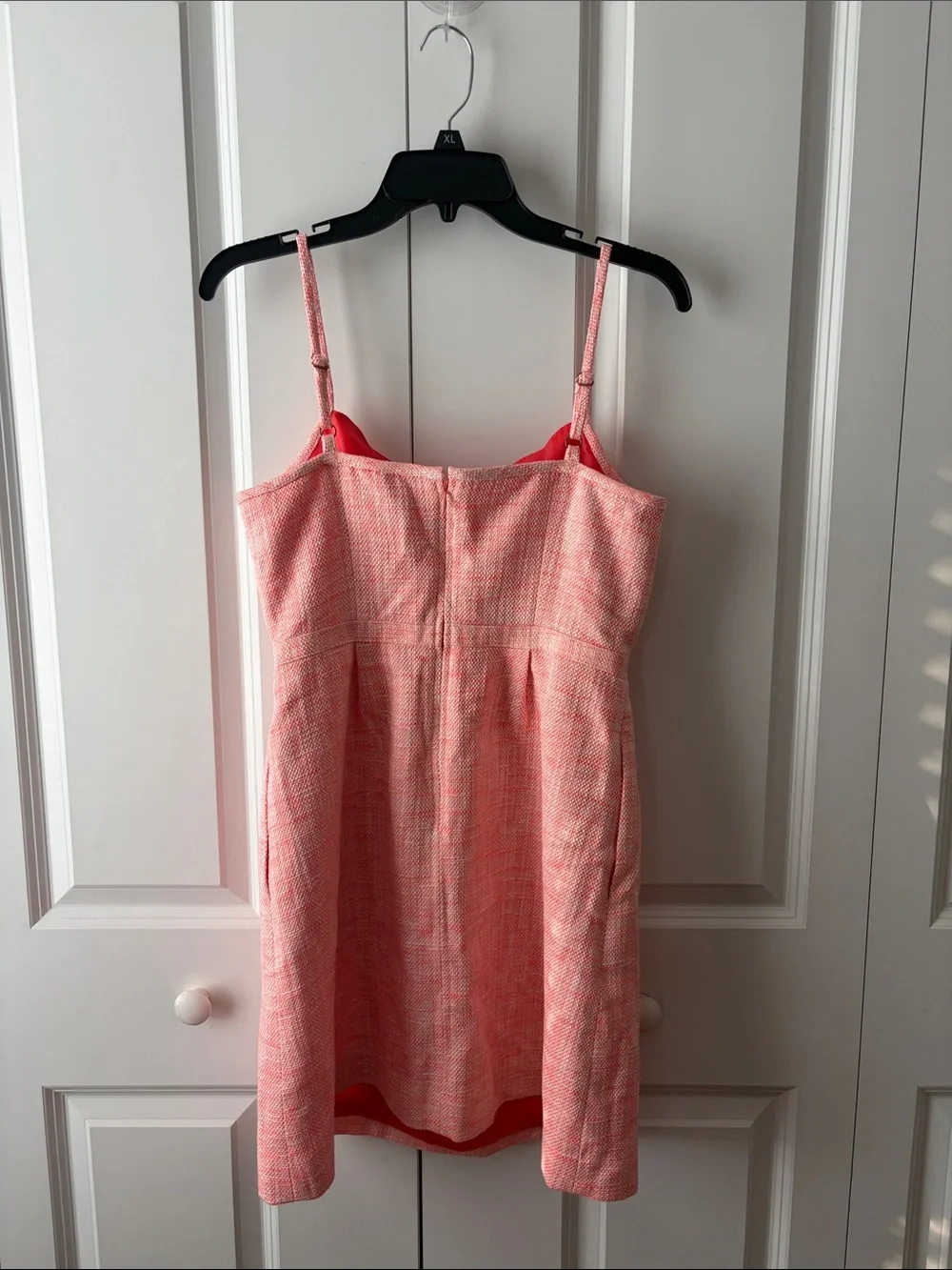 J. Crew Coral Blend Textured Sheath Dress with Pockets Size 4
